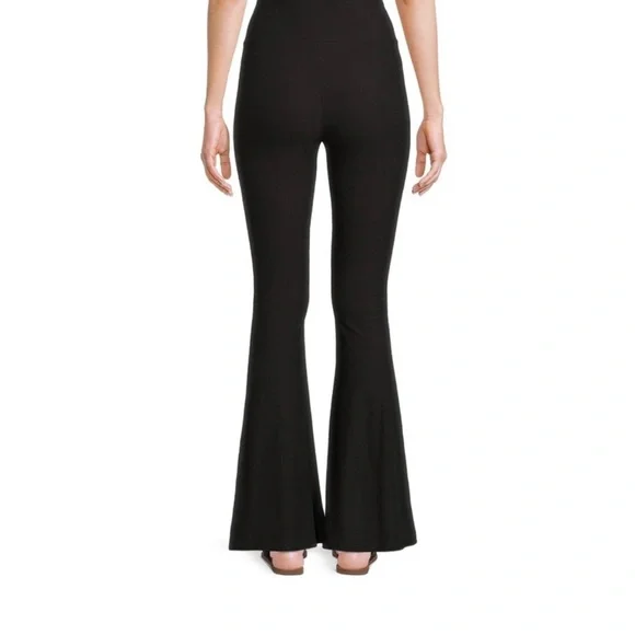 No Boundaries Woman’s Black Fit & Flare High Stretch Elastic Waistband Pants XL - Picture 6 of 15